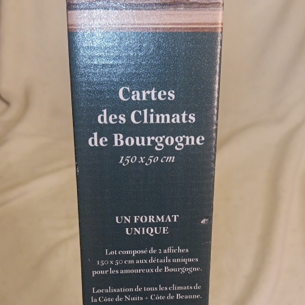 NIB. Maps Of Climats De Bourgogne - France Wine Region Wall Art - Without Frame - Picture 9 of 9